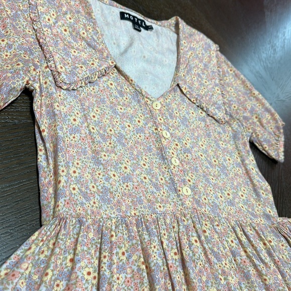 Motel Rocks 70s‎ Prairie Girl Floral Madsen Babydoll Dress, Women’s Size XS - Picture 8 of 16